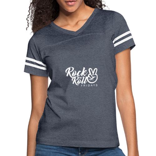 Rock 'n' Roll Fridays Classic White Logo - Women's Vintage Sports T-Shirt