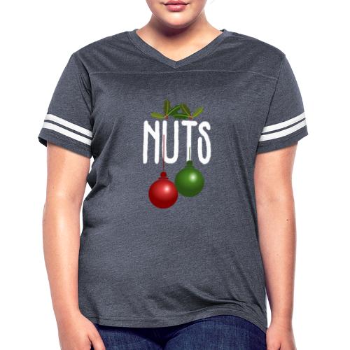 Chest Nuts Matching Chestnuts Funny Christmas - Women's Vintage Sports T-Shirt