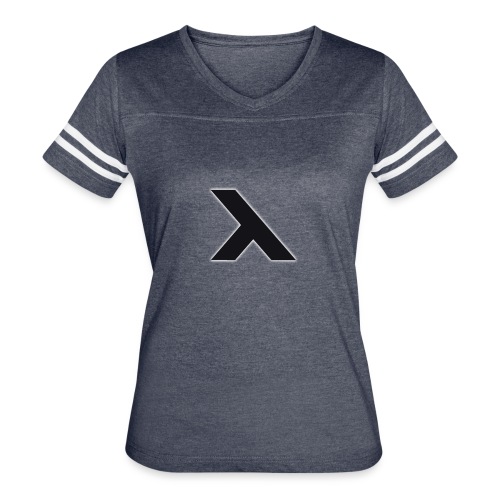 Vixton X Logo - Women's V-Neck Football Tee