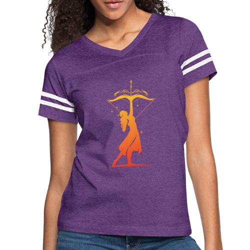 Sagittarius Archer Zodiac Fire Sign - Women's Vintage Sports T-Shirt