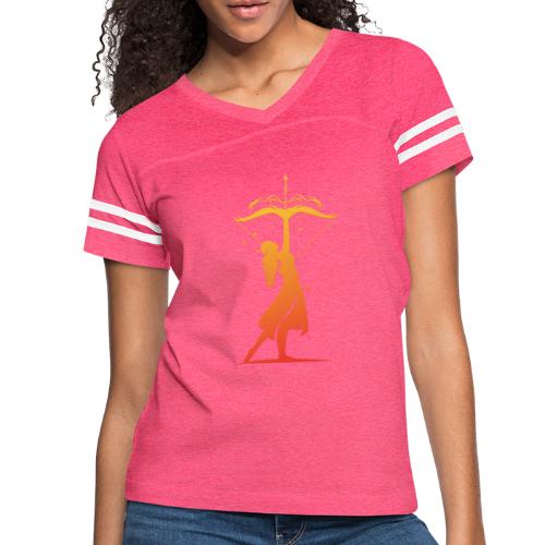 Sagittarius Archer Zodiac Fire Sign - Women's Vintage Sports T-Shirt