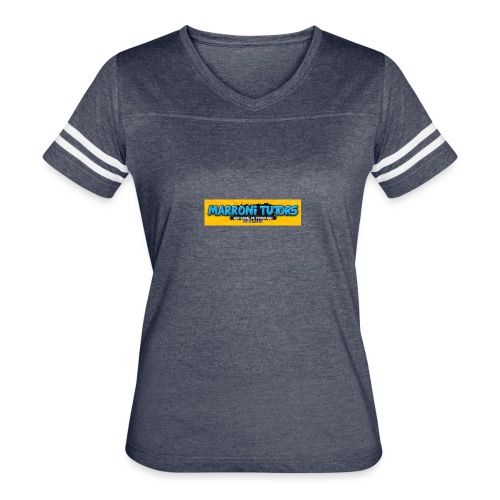 Camisetas do Marroni Tutors - Women's V-Neck Football Tee
