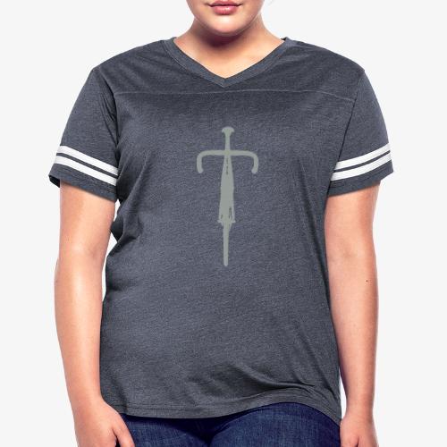 bike_front_view_small - Women's V-Neck Football Tee