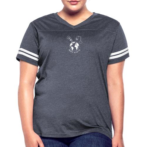 Salt and Light of the World Matt. 5:13-15 - Women's V-Neck Football Tee