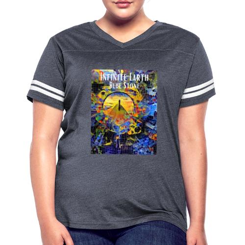 Infinite Earth: Blue Stone - Women's V-Neck Football Tee