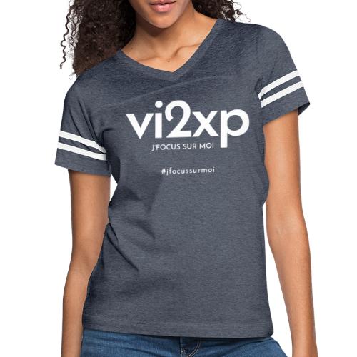 vi2xp - J'focus sur moi - Blanc - T-shirt sport rétro pour femmes