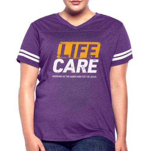 LifeCare Full Tshirt - Women's V-Neck Football Tee
