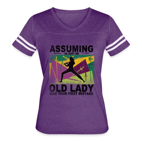 Your first mistake purple and green - Women's Vintage Sports T-Shirt