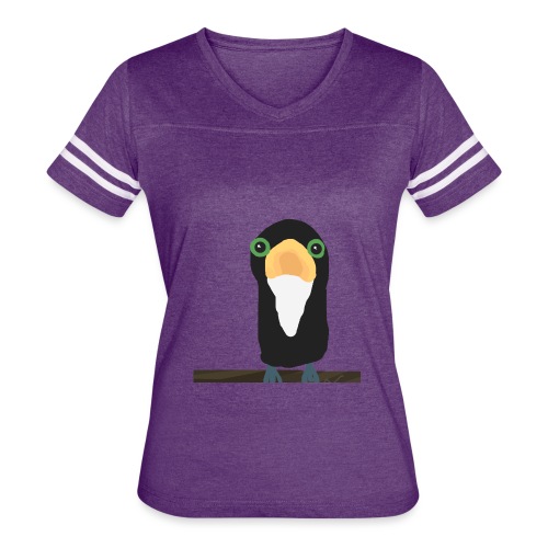 Toucan on a branch - Women's Vintage Sports T-Shirt