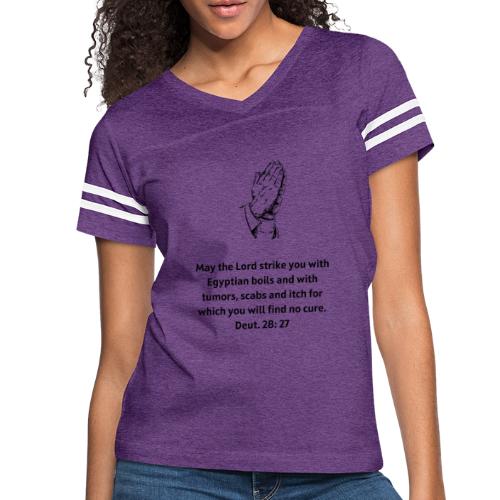 Bible curse of boils - Women's Vintage Sports T-Shirt