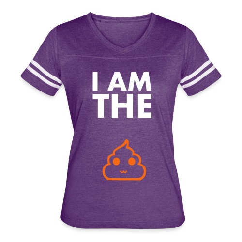 I am the shit T-shirt - Women's V-Neck Football Tee