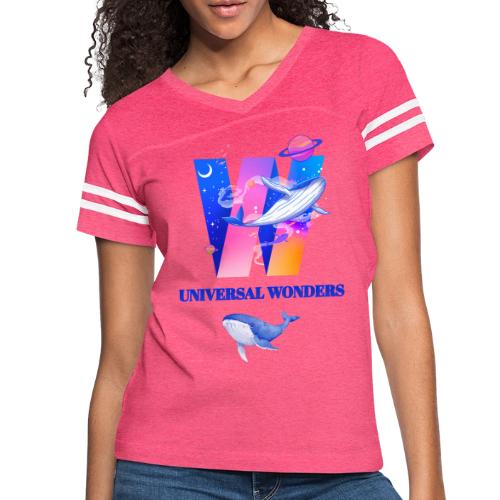 Universal Wonders - Women's V-Neck Football Tee