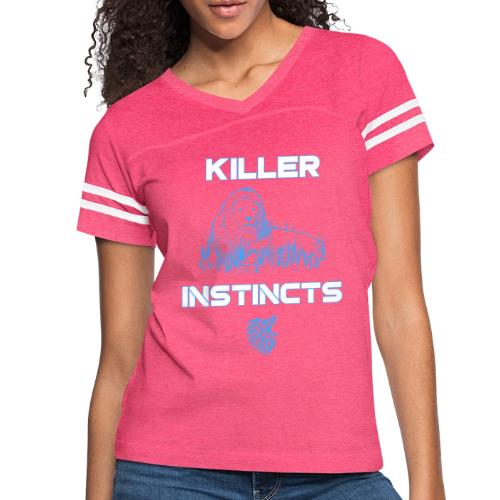 Killer Instincts - Women's V-Neck Football Tee