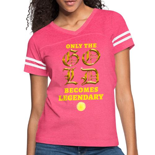 Only The Bold - Women's V-Neck Football Tee