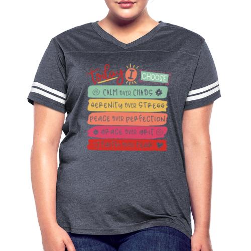 Harmony Collection - Today I Choose - Women's V-Neck Football Tee