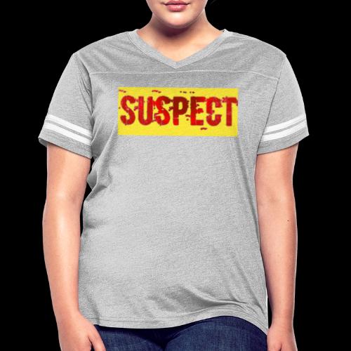 SUSPECT - Women's V-Neck Football Tee