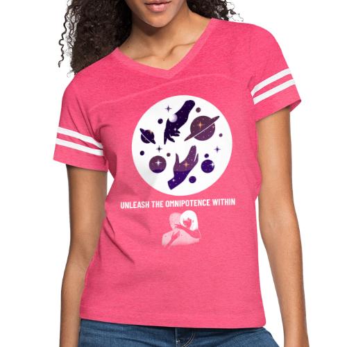 Unleash The Omnipotence Within - Women's V-Neck Football Tee