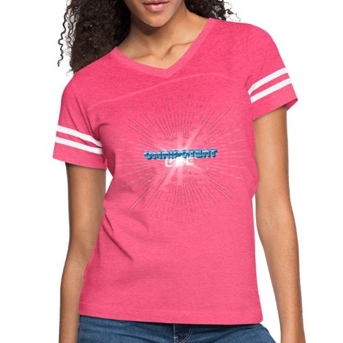 Omnipotent One - Women's V-Neck Football Tee