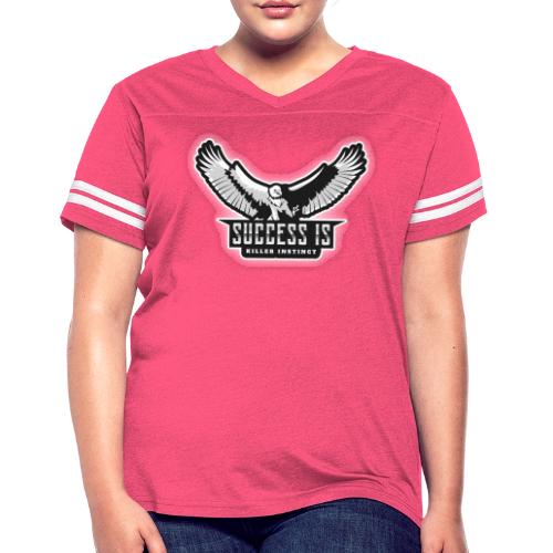 Success Is Killer Instinct - Women's V-Neck Football Tee