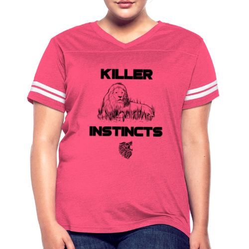 Killer Instincts - Women's V-Neck Football Tee