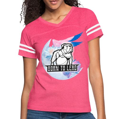 Born To Lead - Women's V-Neck Football Tee