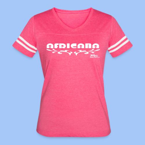 AFRICANA - Women's V-Neck Football Tee