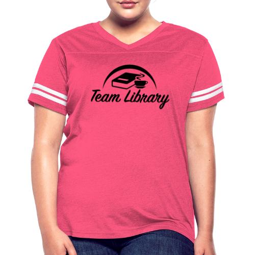 Team Library - Women's V-Neck Football Tee