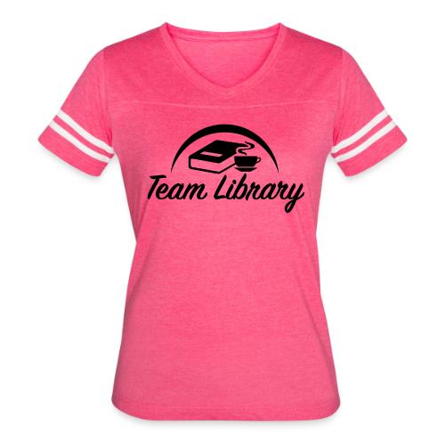 Team Library - Women's V-Neck Football Tee