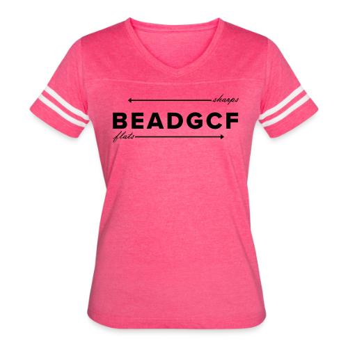 BEADGCF - Women's V-Neck Football Tee