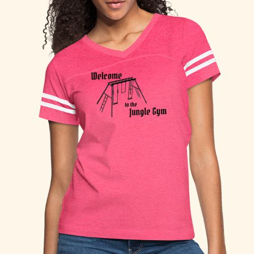Welcome to the Jungle - Women's V-Neck Football Tee