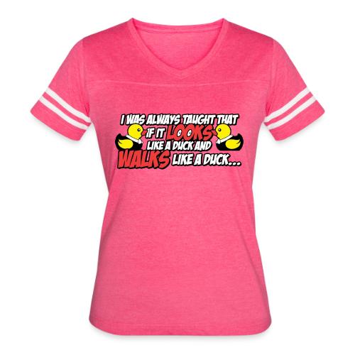 If It Looks Like a Duck - Women's V-Neck Football Tee