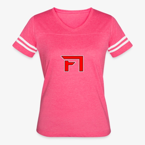 F1 Logo - Women's V-Neck Football Tee