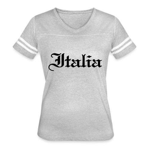 Italia Gothic - Women's V-Neck Football Tee