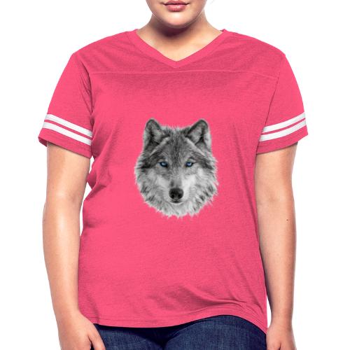 Frost-Eyed Alpha - Women's V-Neck Football Tee