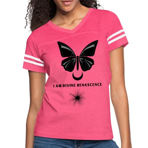 I Am Divine Renascence - Women's V-Neck Football Tee