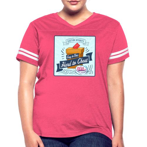 Election Integrity - Women's V-Neck Football Tee