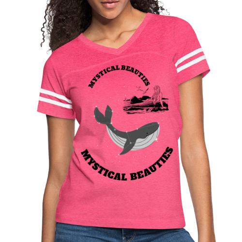 Mystical Beauties - Women's V-Neck Football Tee