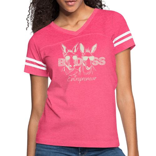 Bad Ass Entrepreneur Duo Light - Women's V-Neck Football Tee