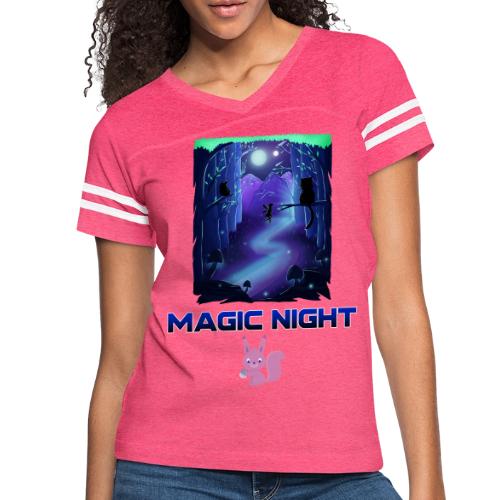 Magic Night - Women's V-Neck Football Tee