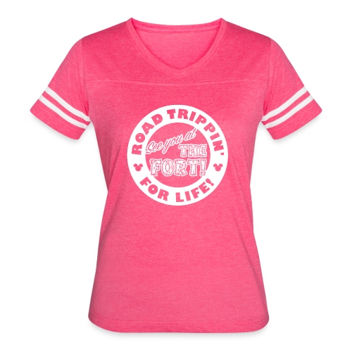 See you at the fort! - Women's V-Neck Football Tee