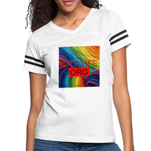 CIty Life Org Vol. 1 - Women's V-Neck Football Tee