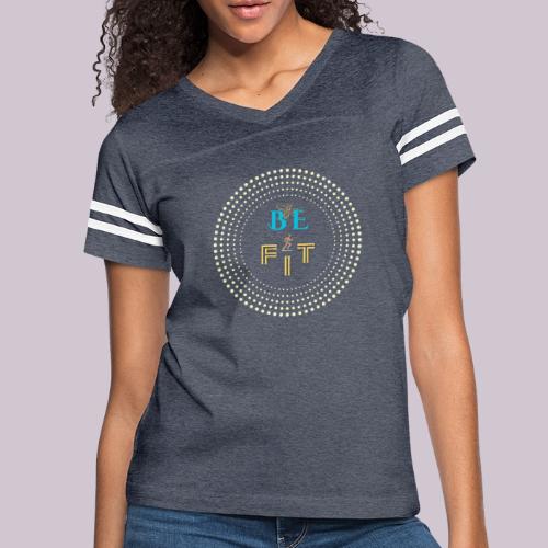 Be Fit - Women's V-Neck Football Tee