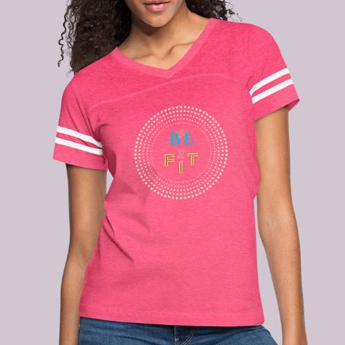 Be Fit - Women's V-Neck Football Tee