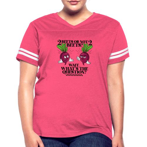 Two beets or not - Women's V-Neck Football Tee