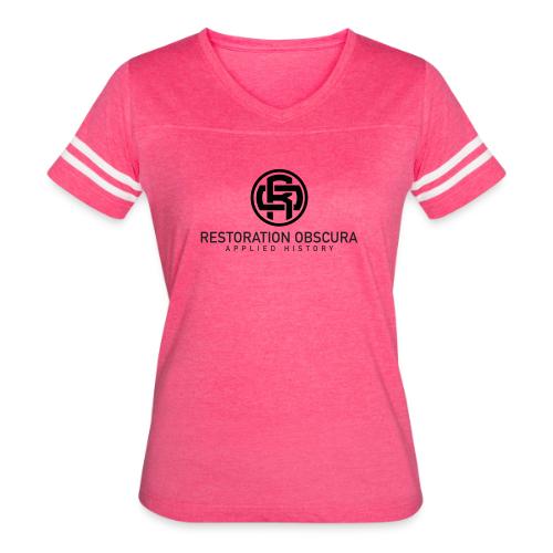 Restoration Obscura: Applied History - Women's V-Neck Football Tee