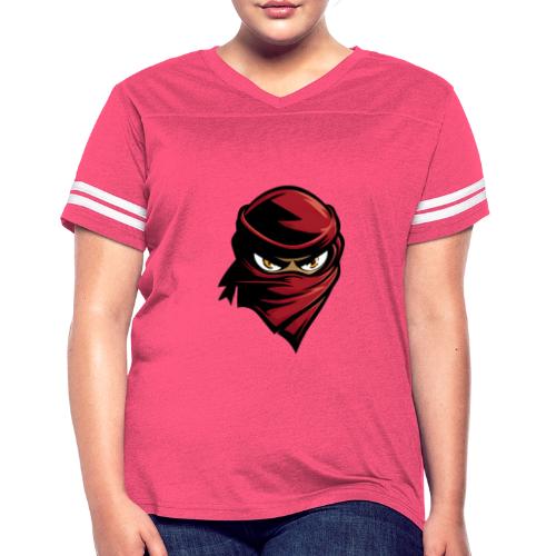 Scarlet Shadow Ninja - Women's V-Neck Football Tee
