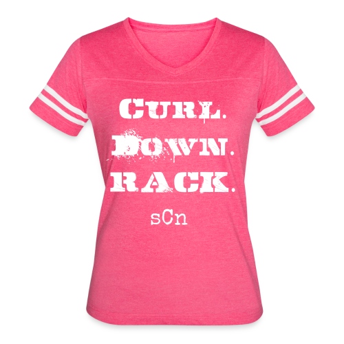 Curl Down Rack - Women's Vintage Sports T-Shirt