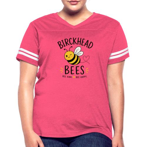 Birckhead Bees Bee Kind Bee Happy - Women's V-Neck Football Tee