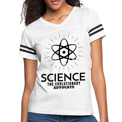 Science The Evolutionary Advocate - Women's V-Neck Football Tee