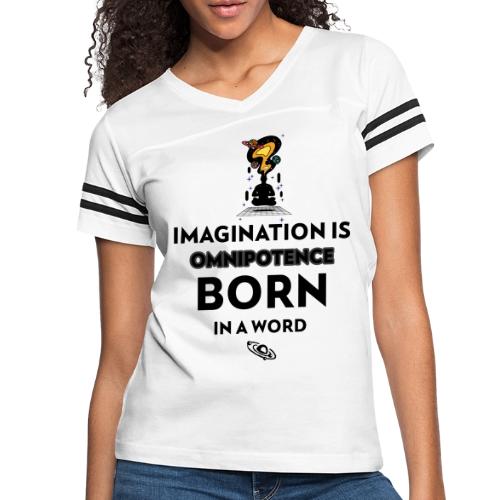 Imagination Is Omnipotence - Women's V-Neck Football Tee